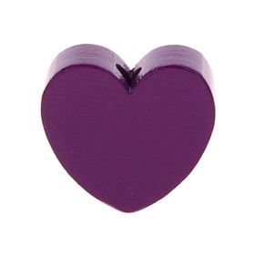 Heart motif bead (mini) 'purple' 1158 in stock 